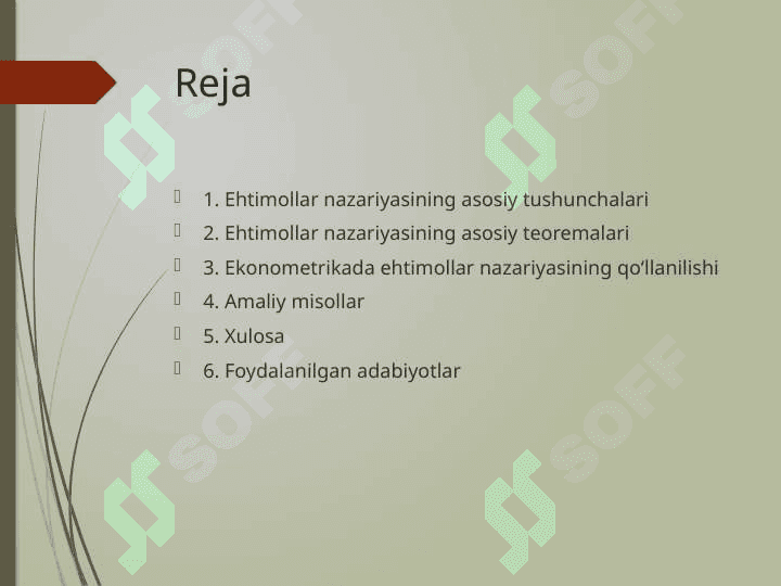 Ehtimollar nazaryasining asosiy tushuncha teoremalar 2