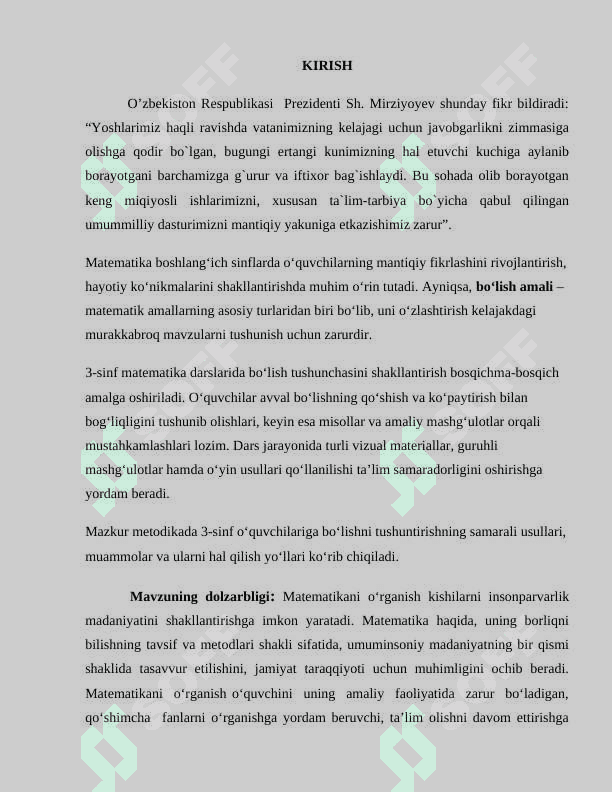3-sinfda bo‘lishni o‘rgatish metodikasi 2