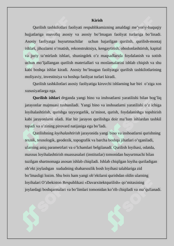 Qurilish tashkilotlari hisob siyosatining xususiyatlari 2