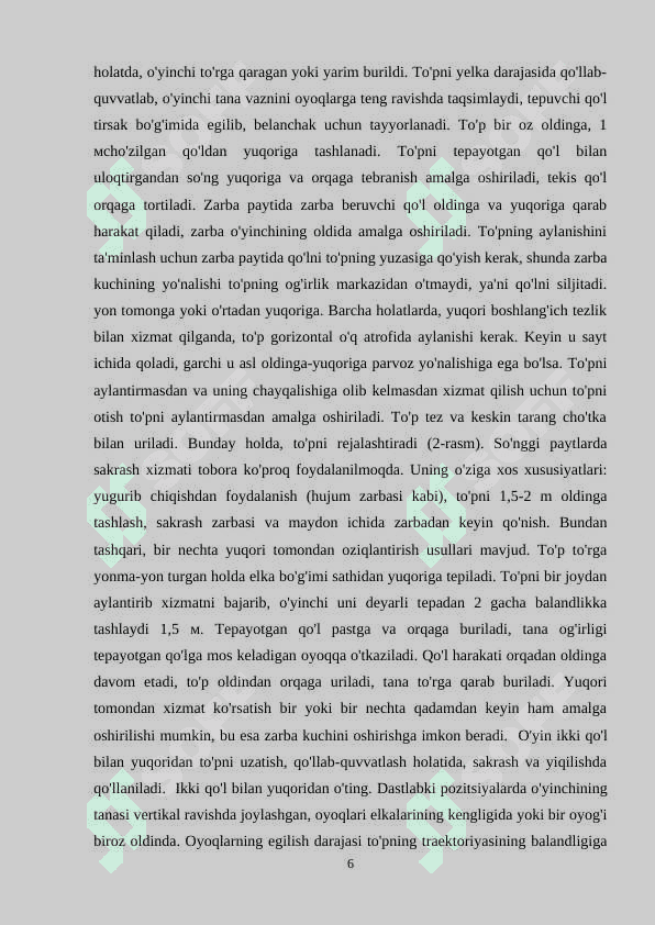 VOLEYBOLCHILARNING O'QUV MASHG'ULOTI YIG'INLARINI O'TKAZISH TARTIBI VA QOIDALARI 6