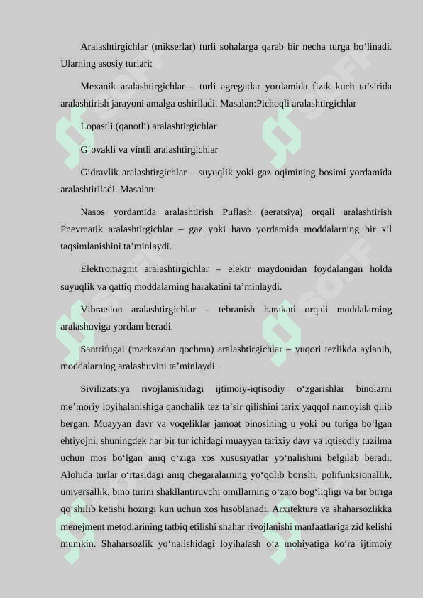 ARALASHTIRGICHLAR NECHA TURLI BO’LADI 2