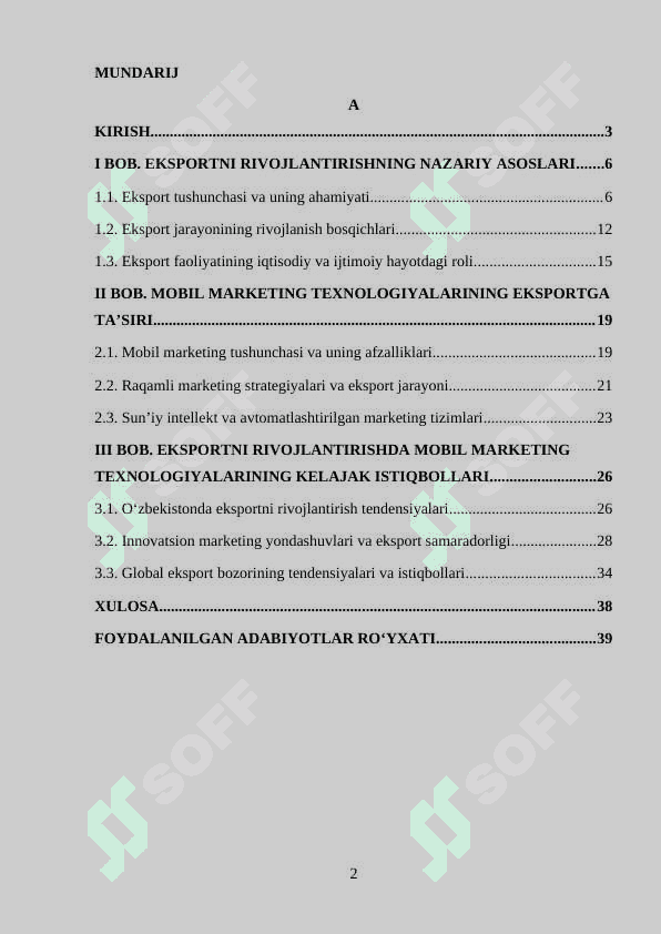 EKSPORTNI RIVOJLANTIRISHDA MOBIL MARKETING TEXNOLOGIYALARIDAN SAMARALI FOYDALANISH 2