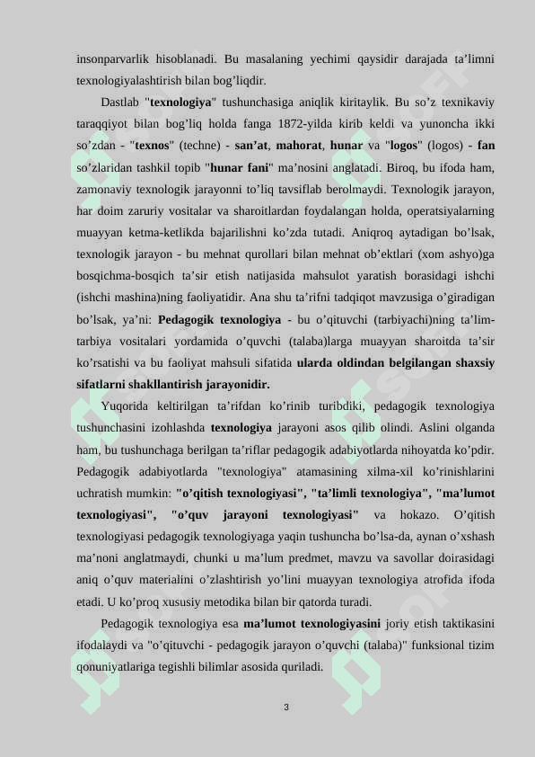 TALIM TEXNOLOGIYALARINING RIVOJLANISH BOSQICHLARI 3