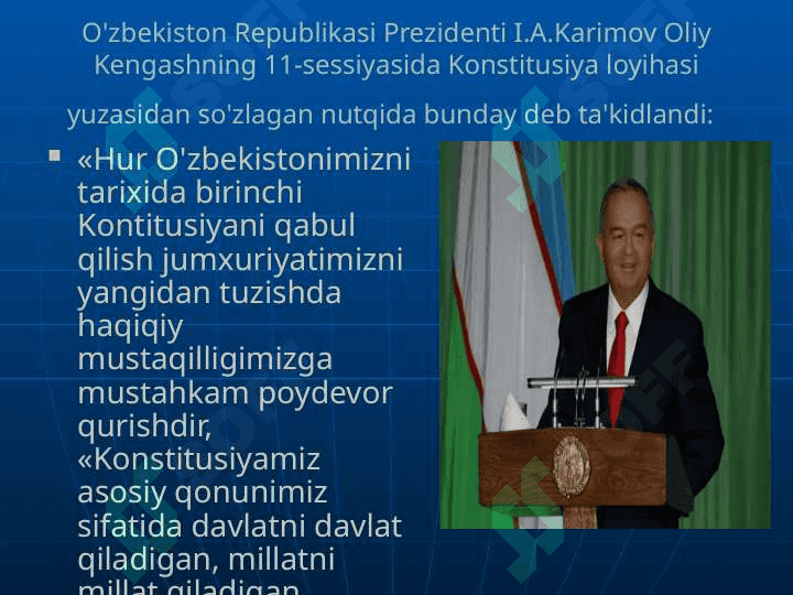 Òzbekiston Respublikasi konstitutsiyasining ishlab chiqilishi va qabul qilinishi.pptx 4