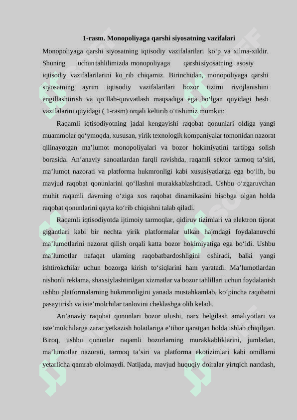 RAQAMLI SHAROITIDA MONOPOLIYAGA QARSHI BOSHQARUVNI TAKOMILLASHTISHISH 4