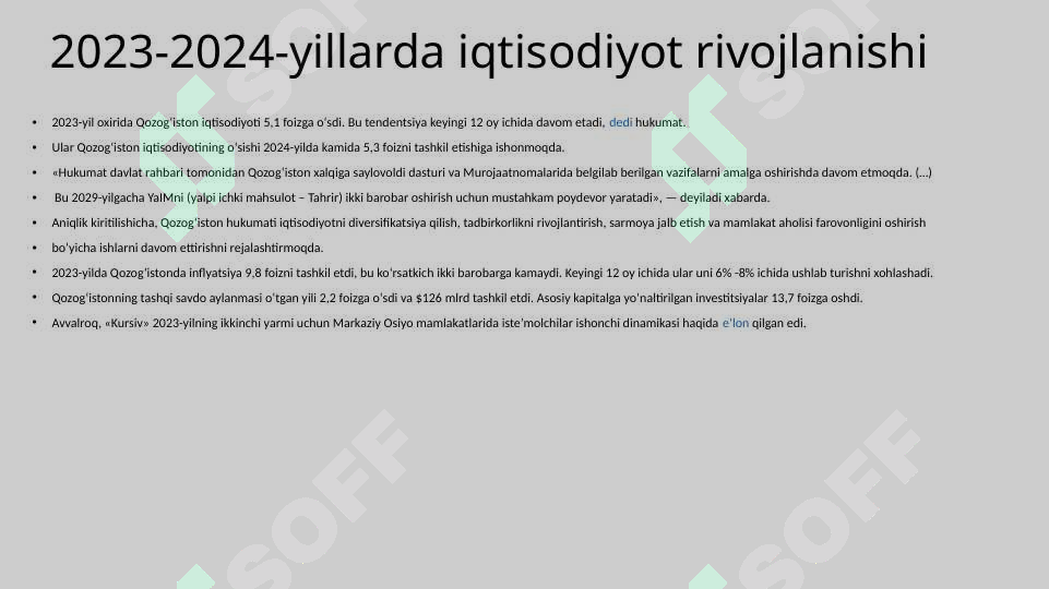 Qozog’iston iqtisodiyoti 3