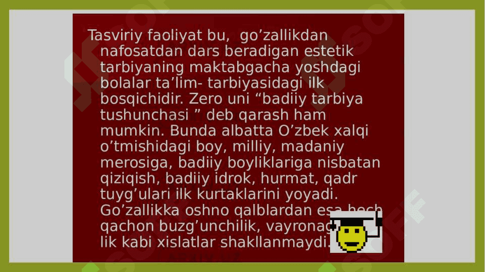 Bolalarni har tomonlama rivojlanishida tasviriy faoliyatni ahamiyati 4