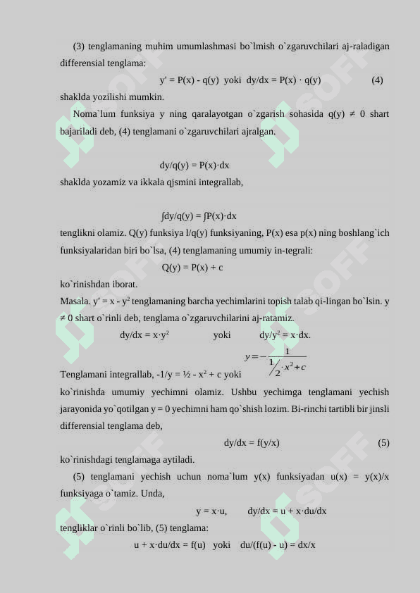 Oddiy diffrensial tenglamalar 7