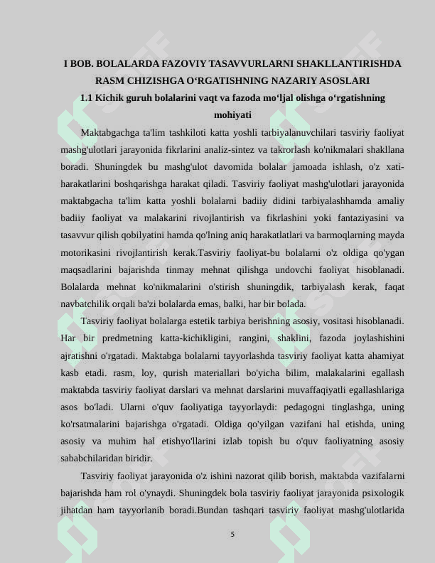 Bolalarda fazoviy tasavvurlarni shakllantirishda rasm chizishga o‘rgatishning  o‘rni va ahamiyati 5