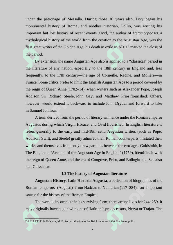 AUGUSTIAN LITERATURE 7