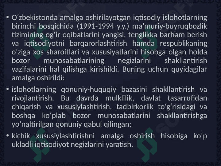 Ijtimoiy sohadagi islohotlarni chuqurlashtirish 8