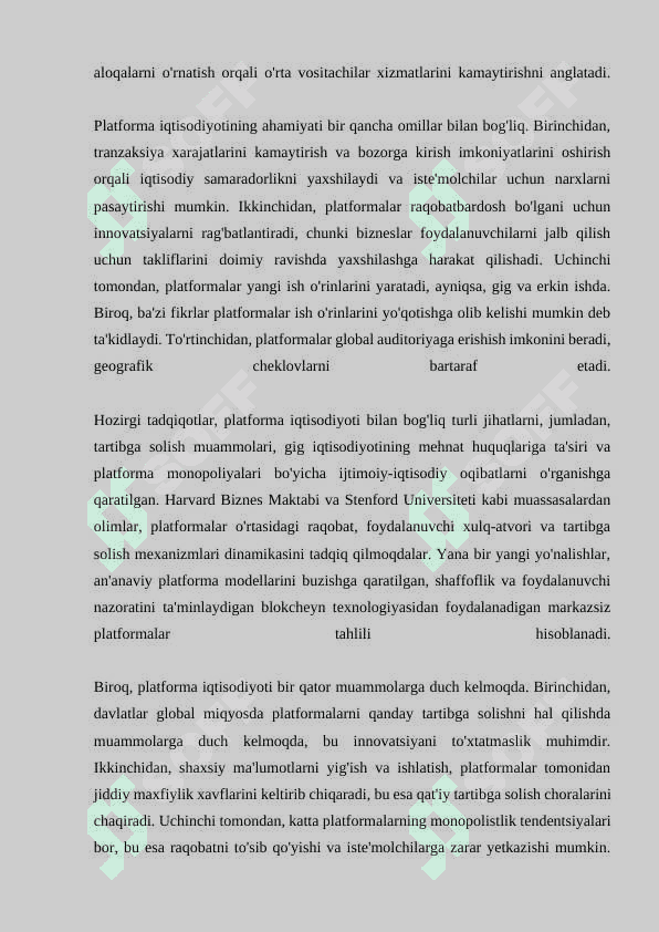 PLATFORMA IQTISODYOTIDA BIZNES FAOLIYAT YURITISH TAMOYILLARI 3