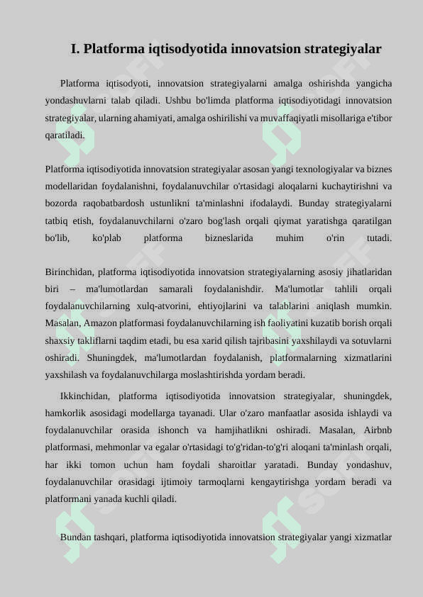 PLATFORMA IQTISODYOTIDA BIZNES FAOLIYAT YURITISH TAMOYILLARI 5