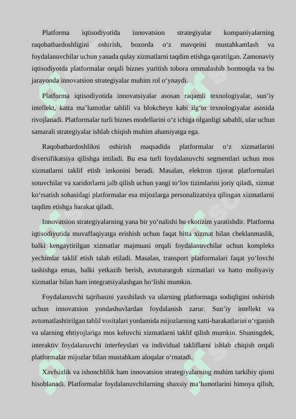 PLATFORMA IQTISODYOTIDA BIZNES FAOLIYAT YURITISH TAMOYILLARI 7