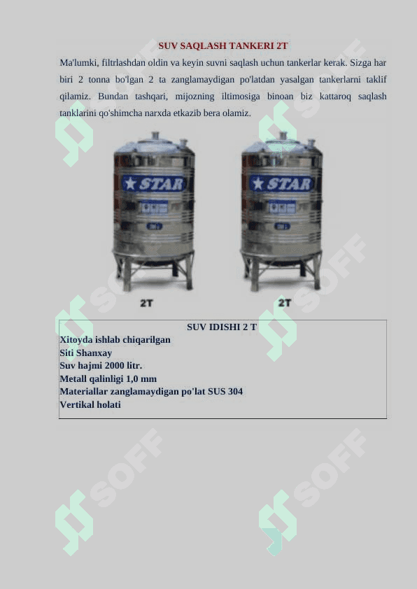 FILTRLANGAN GAZSIZ MINERAL SUV ISHLAB CHIQARISH LINIYASI 6