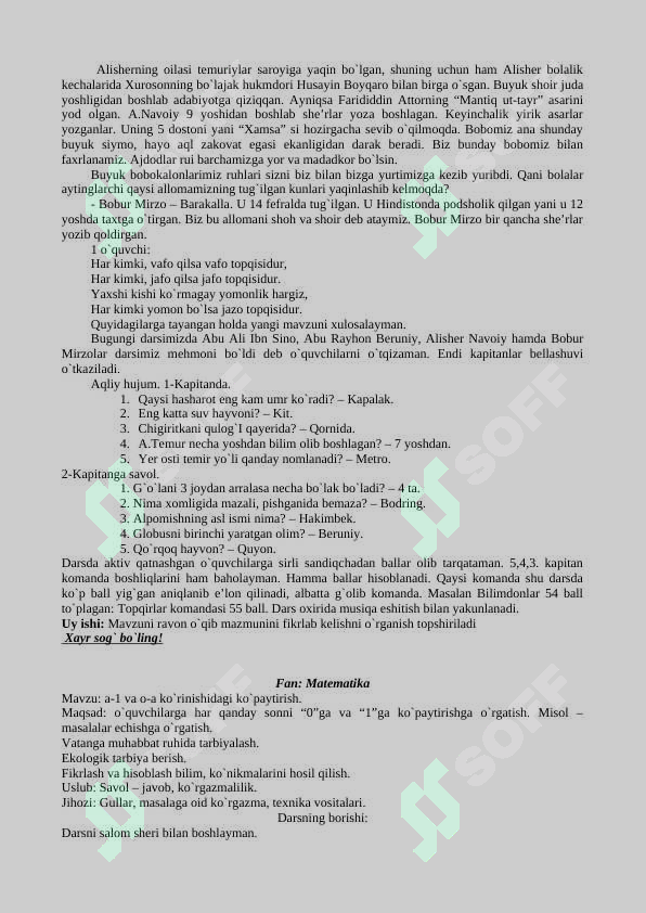 So`z mulkining sultoni Alisher Navoiy 2