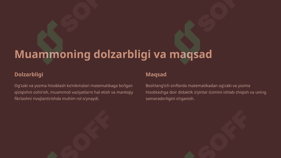 Boshlang‘ich sinflarda matematikadan og‘zaki va yozma hisoblashga doir didaktik o‘yinlar tizimi 2