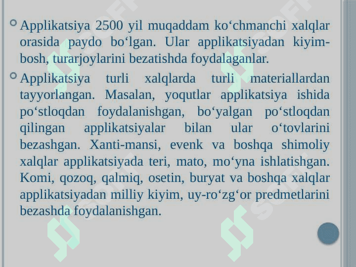 Applikatsiya darslarini tashkil etish metodikasi 2