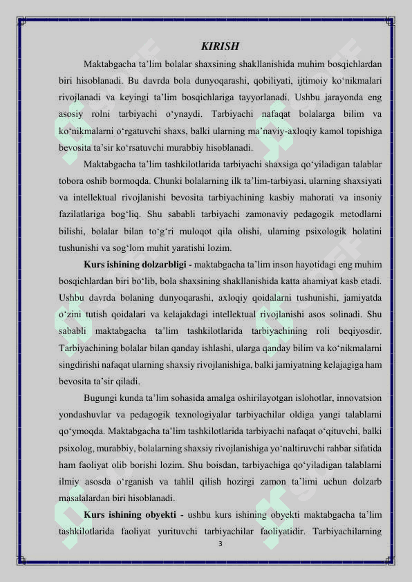 Maktabgacha ta'lim tashkiloti tarbiyachi shaxsiga qoʻyiladigan talablar 3