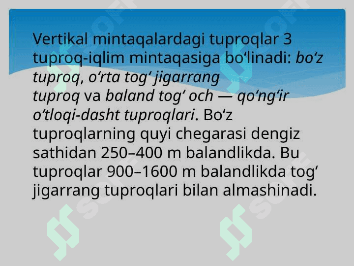 O‘ZBEKISTON SHAROITIDA VERTIKAL MINTAQALAR 6