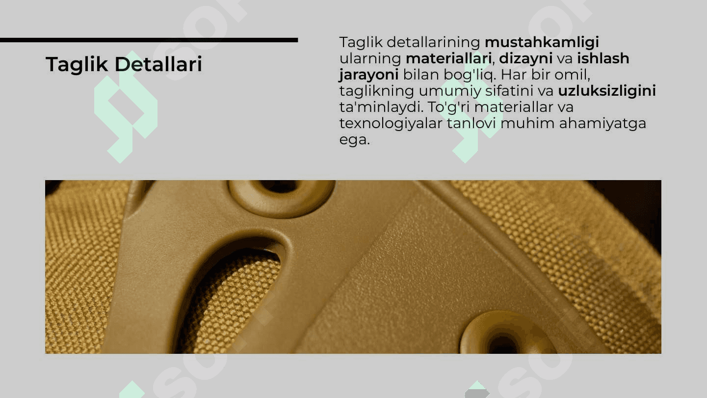 Taglik detallarini briktirishda mustahkamligiga ta'sir etuvchi omillar 3