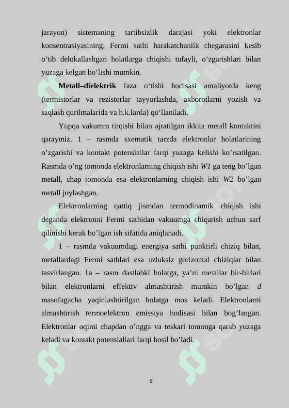 Oddiy kontakt osma turlari va qayerda ishlatadigan tashkilotlarda ko'rsatish M.doc 8