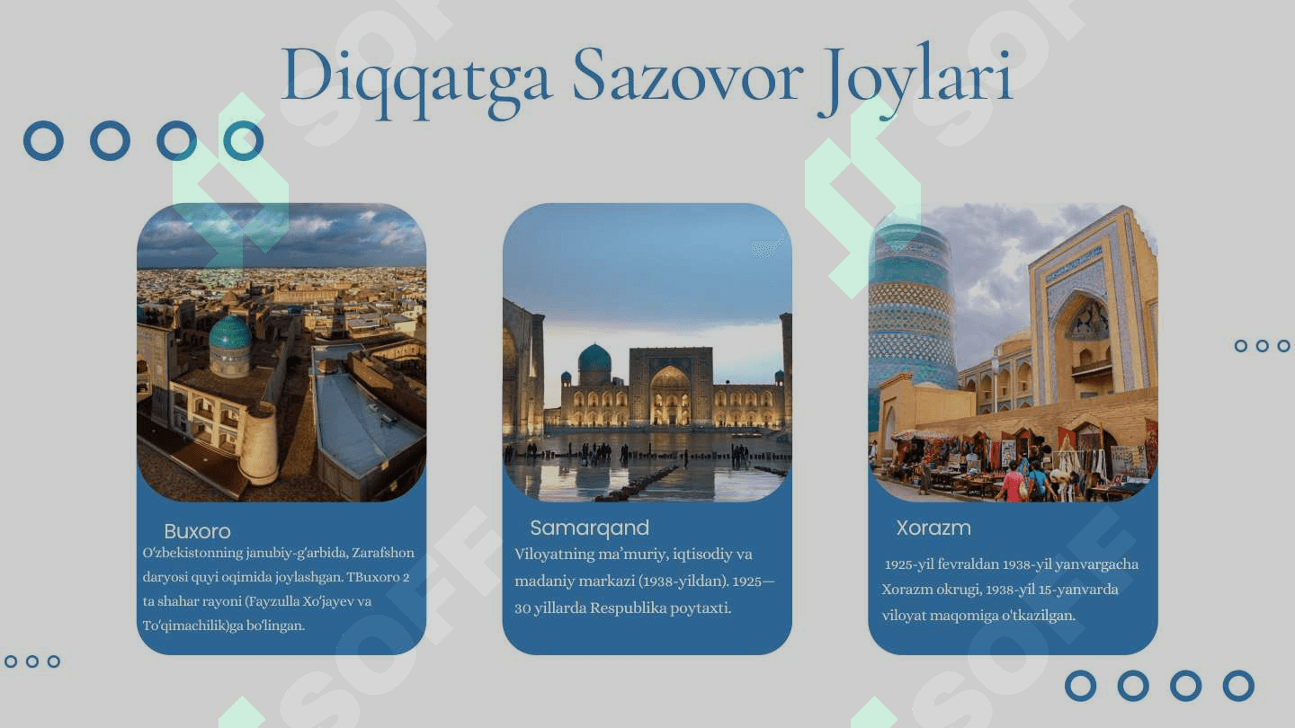 "OʻZBEKISTON: Tarixi, Geografiyasi va Iqtisodiyoti" - 1-Kurs Talabalari uchun Tayyor Taqdimot | PPT Yuklab Olish 3