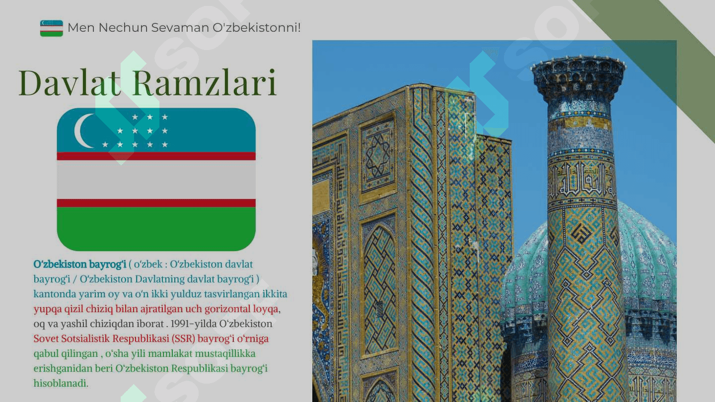 "OʻZBEKISTON: Tarixi, Geografiyasi va Iqtisodiyoti" - 1-Kurs Talabalari uchun Tayyor Taqdimot | PPT Yuklab Olish 4