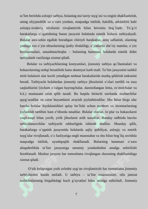 Maktabgacha yoshdagi bolalar jismoniy tarbiyasi 7