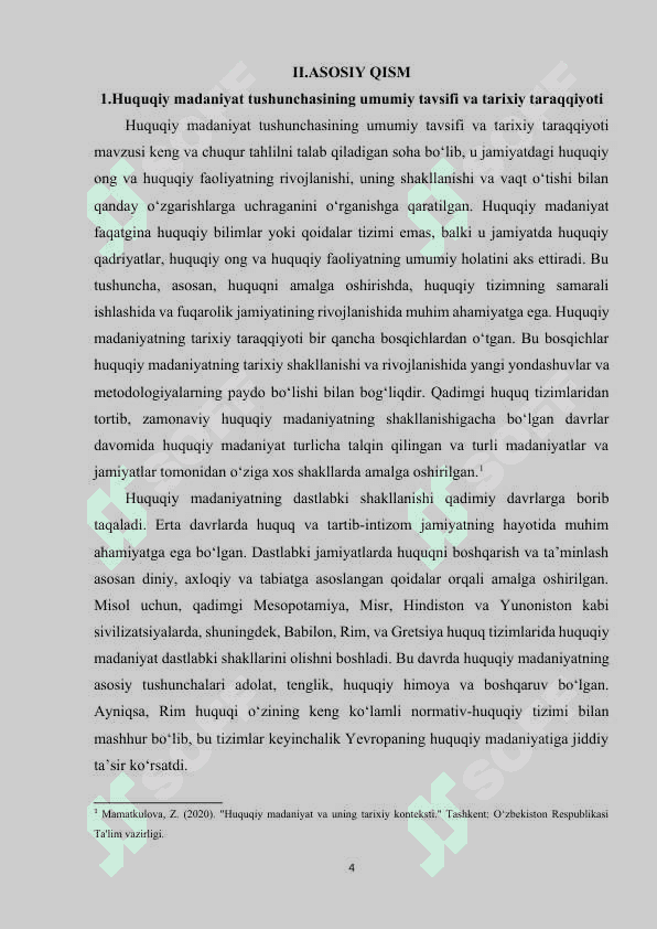 Huquqiy madaniyat tushunchasi tarixiy talqini xususiyatlari va ijtimoiy mohiyati 4