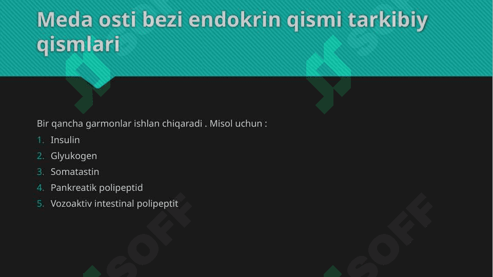 Me’da ichak nayining endokrin hujayralari 6