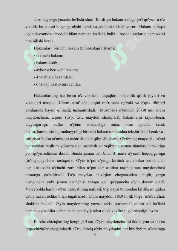 Voleybolchilarning musoboqa oldi va musobaqaga tayyorlashning o’ziga xos xususiyatlari 6