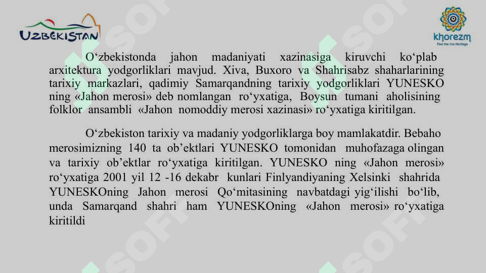 O’zbekistonning tarixiy shaharlari 2
