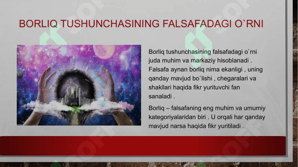 Falsafa va tabiiy lmiy fanlarda borliqning mohiyatiga oid konsepsiyalar 3