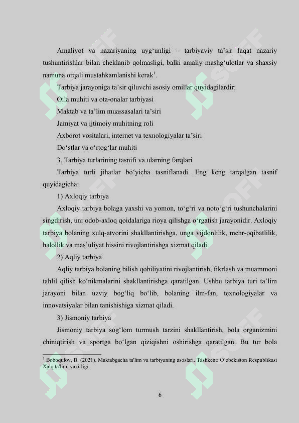 Tarbiya turlari va ularning bola rivojlanishiga ta'siri 6
