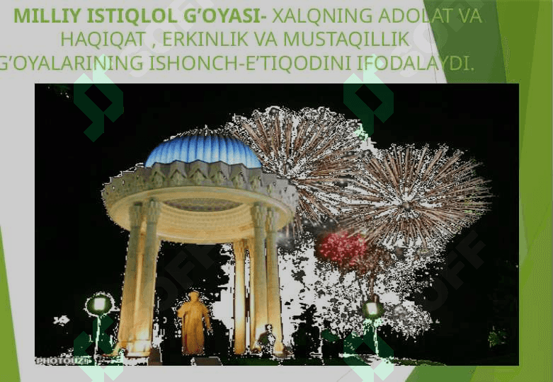 Milliy g’oya  O’zbekistonni rivojlantirish fanini o’rganish davr taqozasi 3