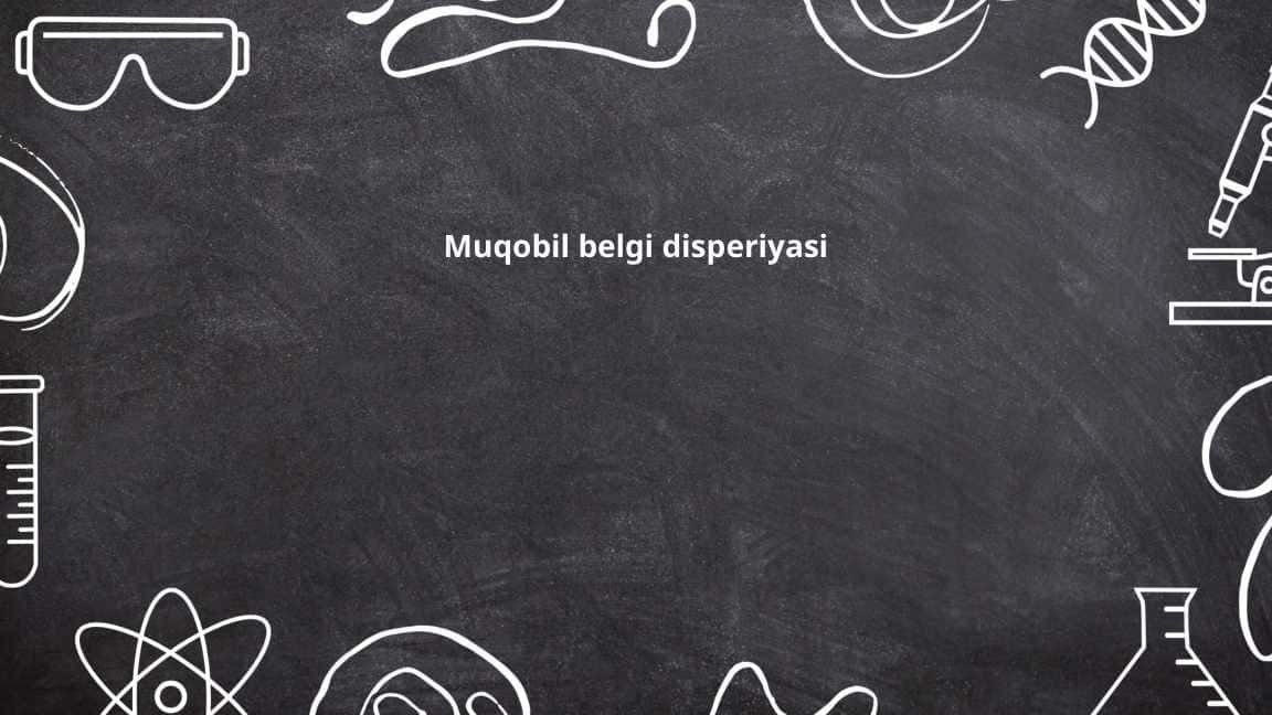 Muqobil belgi disperiyasi