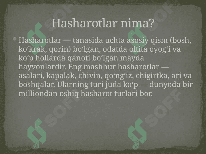 Tabiiy fanlar darslarida"Hasharotlar va o'rgimchaklar mavzusini o'rgatilishining ahamyati. 4