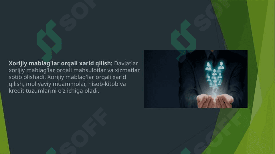 Davlat o’z ehtiyojlari uchun mahsulot (ish, xizmatlar) xarid qilishning qanday shakllaridan foydalanadi 4