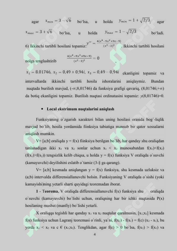 Funksiyalar grafigini tekshirish. 4