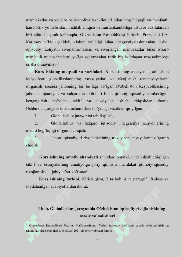 Global jarayonlarning o'zbekiston iqtisodiyotiga ta'siri va natijalari 3