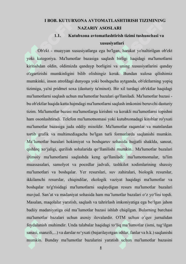 KUTUBXONANING AVTOMATLASHTIRILGAN TIZIMI 5