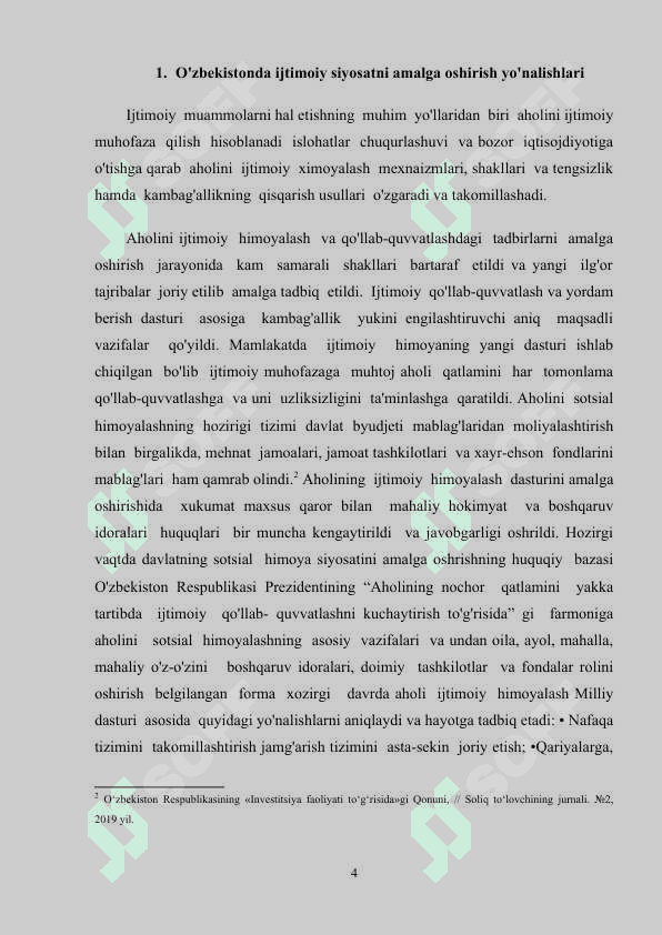 Ijtimoiy sohalarga jalb qilinayotgan invistitsiyalar samaradorligini oshirish yo'nalishlari 4