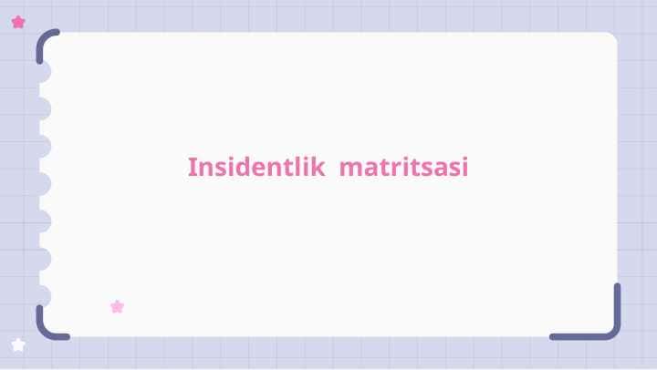 Insidentlik  matritsasi