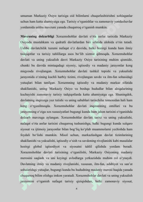 Xorazmshohlar davlati va uning yuksalishi mavzusini oʻtishda zamonaviy pedagogika texnologiyalardan foydalanish usullari 4