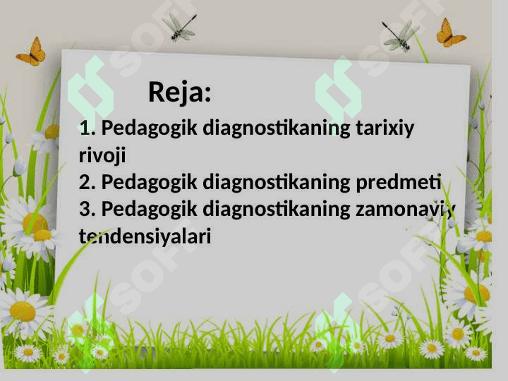 Pedagogika diagnostikaning predmeti va tarixiy rivoji 2