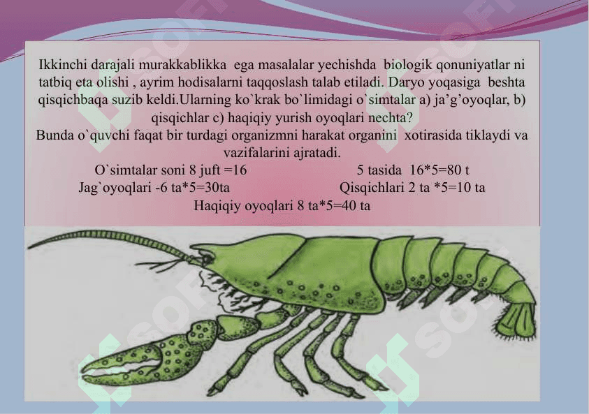 Genetikadan masalalar yechishning qulay usullari bo`yicha tayyorlagan 5