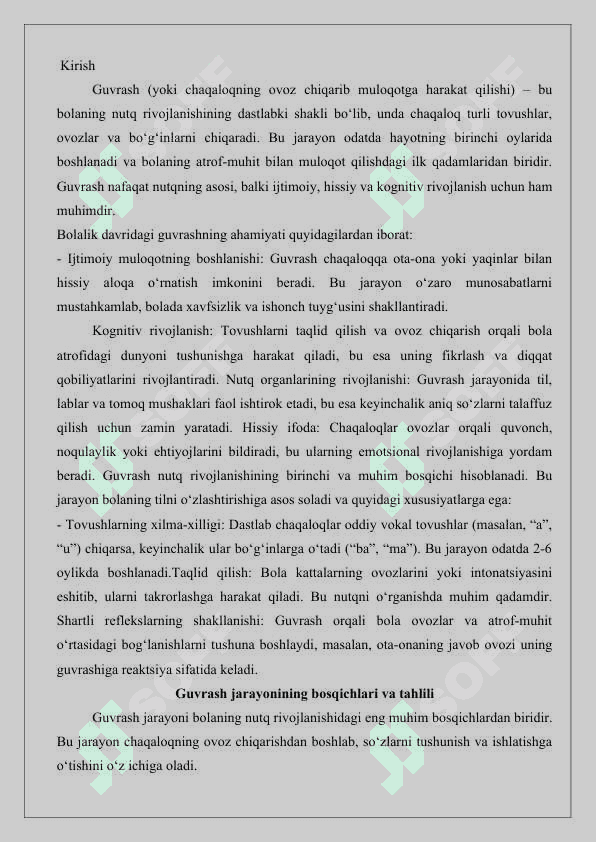 GUVRASH JARAYONINING DAVRLARI  25 2