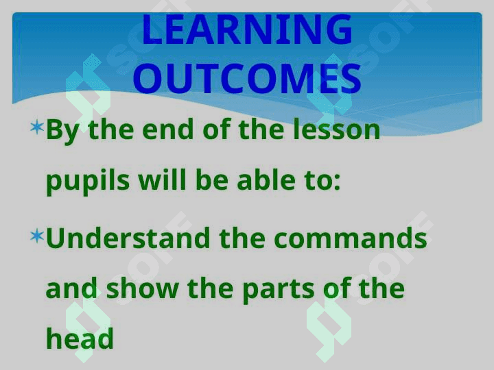 The demonstrative lesson   grade 1 “A” on the theme“PARTS of the BODY 5