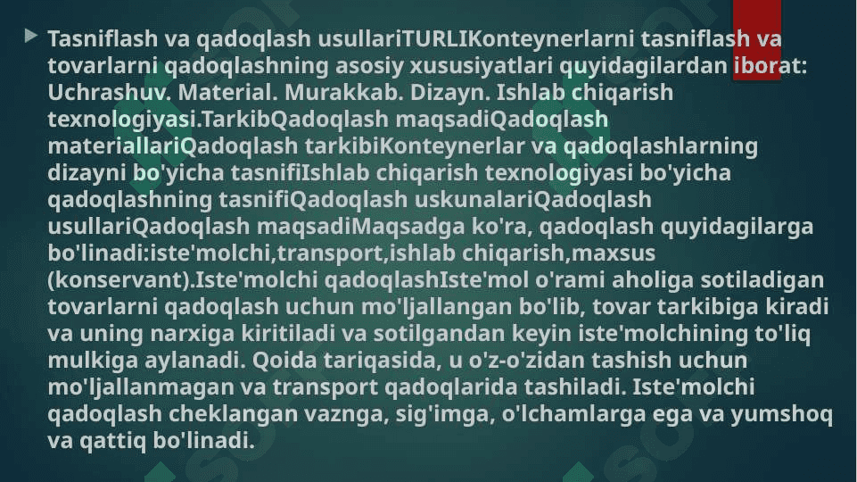 Qadoqlash idishlarni turlari 3